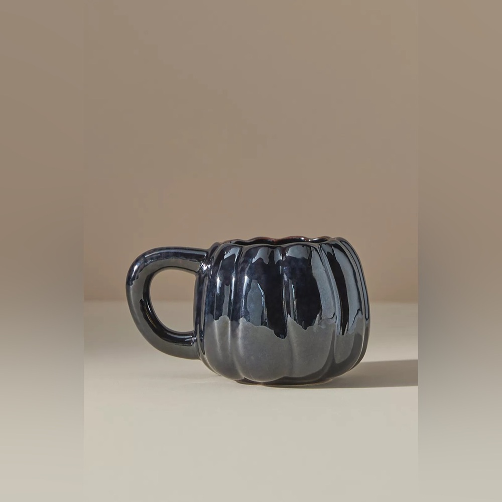 Anthropologie Pumpkin-Shaped Mug